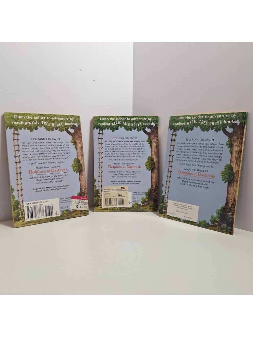 Magic Tree House Dolphins At Daybreak Mary Pope Osborne 3 Book Lot - Picture 2 of 10